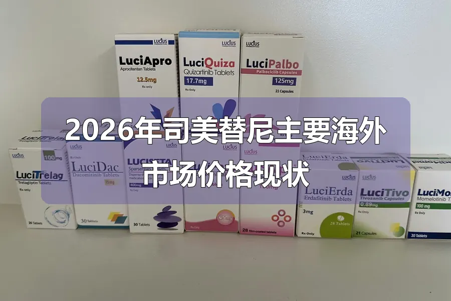 2026年司美替尼主要海外市场价格现状